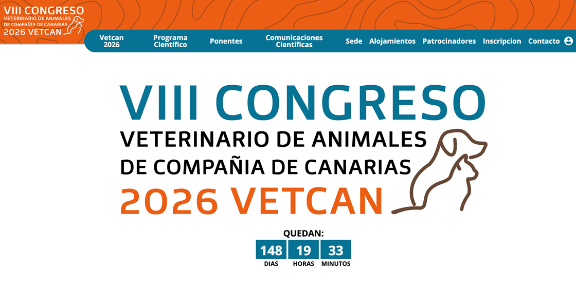 VIII Congreso Veterinario de animales de compañía de Canarias - VETCAN 2026