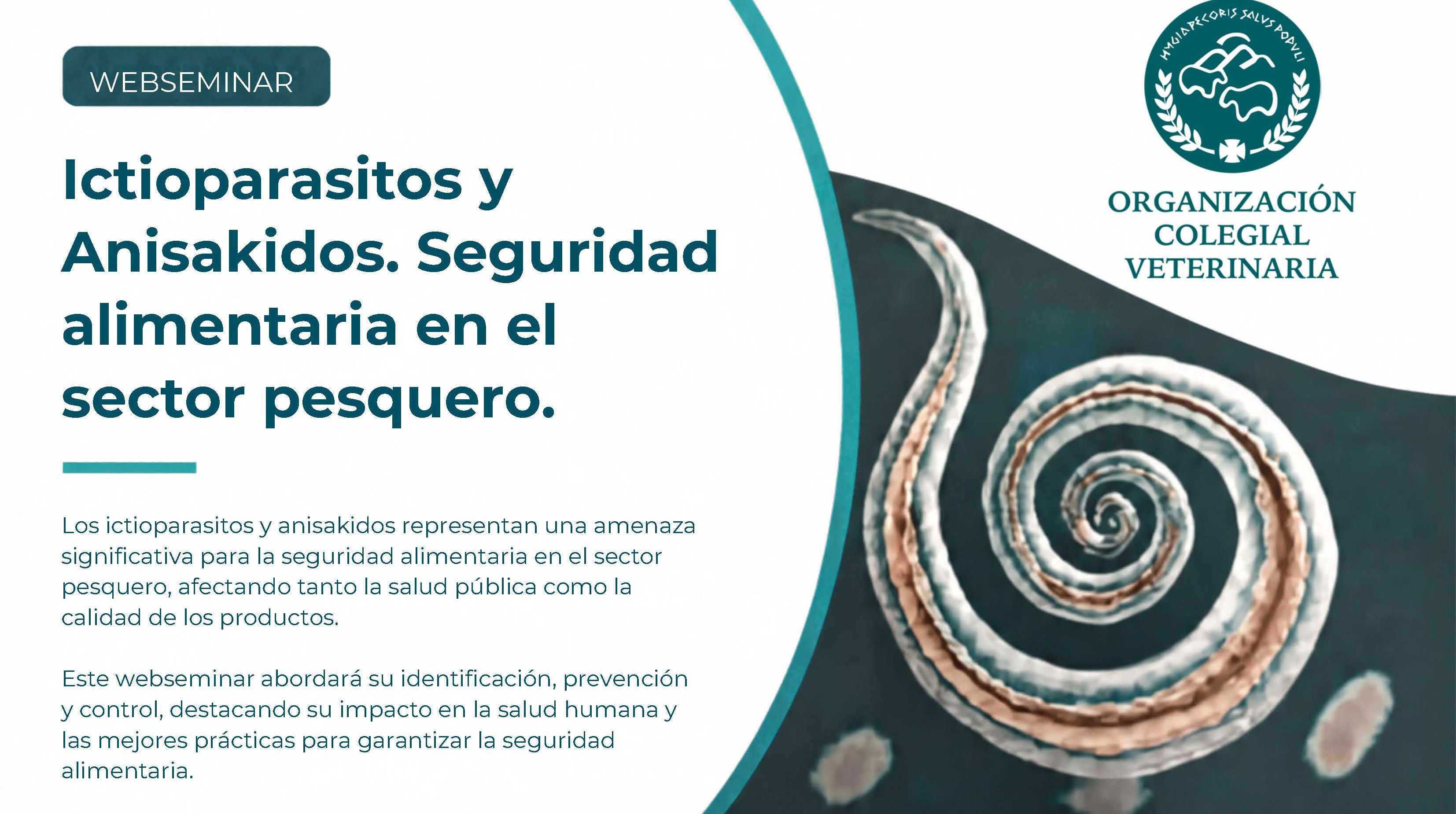 Webseminar: "Ictioparasitos y Anisakidos. Seguridad alimentaria en el sector pesquero." 
